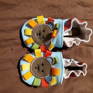 Mud Pie Lion Baby Shoes